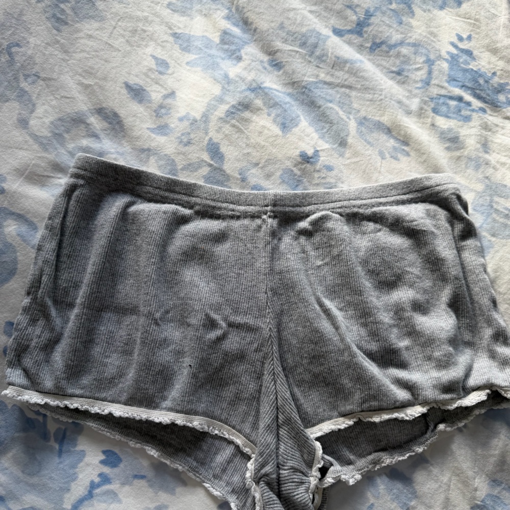 Gray Women's Ribbed Brandy pj shorts
